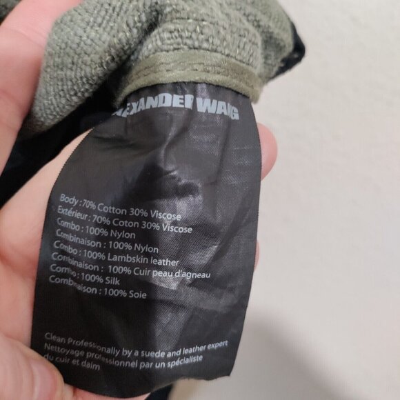 Alexander Wang Green Vest With Lamb Leather Trim Hi low Woman's Size 2 (small) - Picture 7 of 12